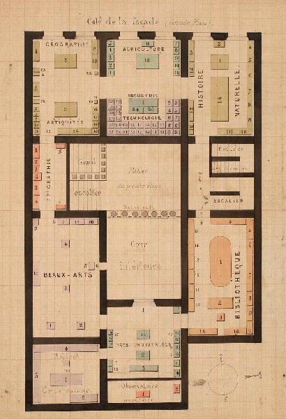 Plan de la bibliothèque-musée