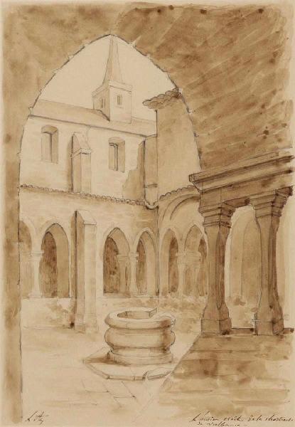 Ancien cloître de la chartreuse de Valbonne