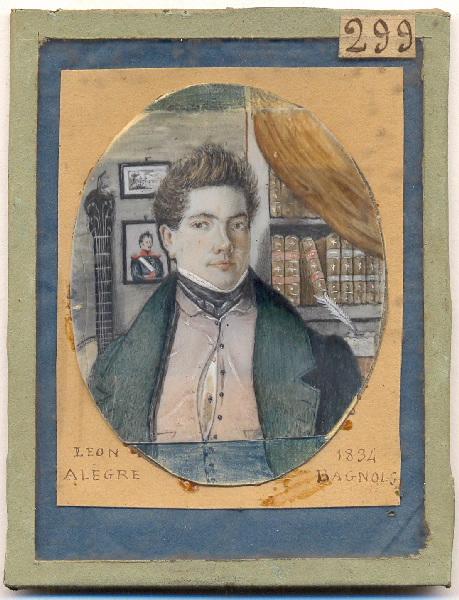 Portrait de Léon Alègre à l'âge de 21 ans