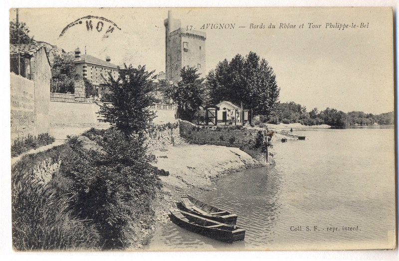 Bords du Rhône et Tour Philippe le Bel