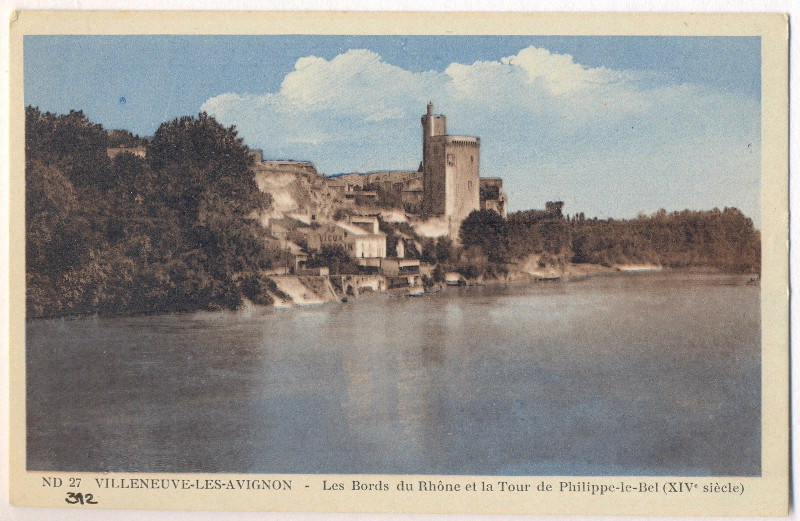 Les Bords du Rhône et la Tour Philippe-le-Bel