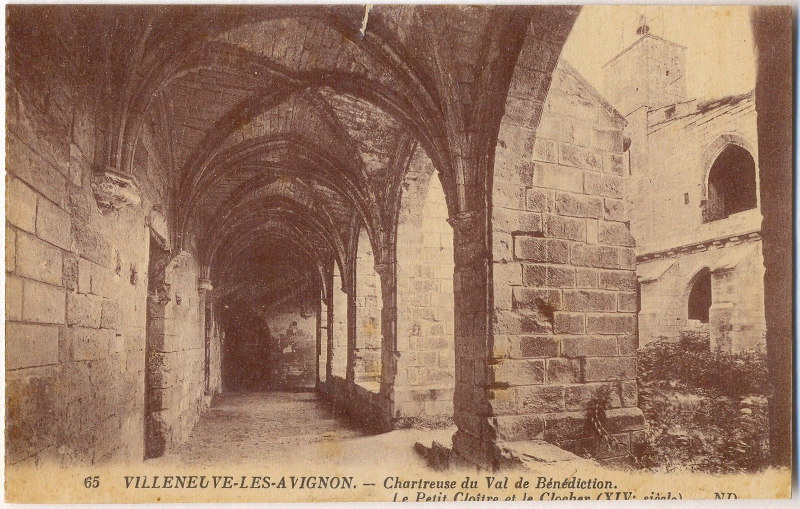 Chartreuse du Val de Bénédiction. Le Petit Cloître et le Clocher
