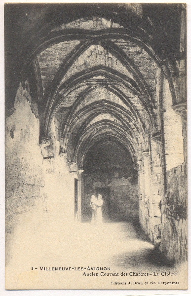Villeneuve-lès-Avignon. Ancien Couvent des Chartres - Le Cloître