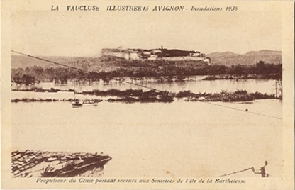 Villeneuve-lès-Avignon : les inondations de 1935
