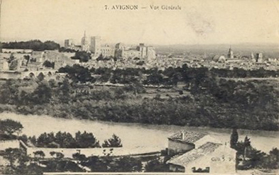 Avignon : vue générale depuis Villeneuve