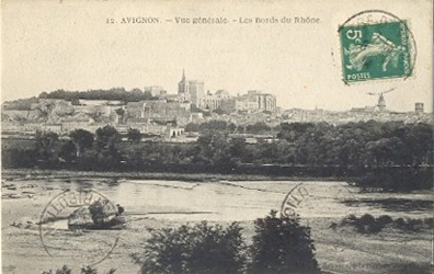 Avignon : vue générale depuis Villeneuve