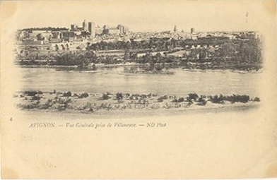 Avignon : vue générale depuis Villeneuve