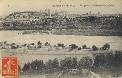 Avignon : vue générale depuis Villeneuve