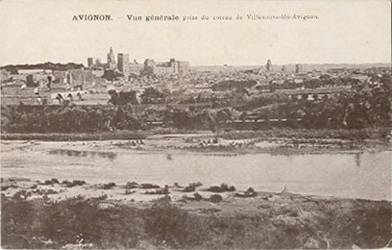 Avignon : vue générale depuis Villeneuve