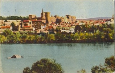 Avignon : vue générale depuis Villeneuve