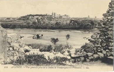 Avignon : vue générale depuis Villeneuve