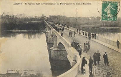 Villeneuve-lès Avignon : le pont de Villeneuve