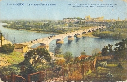Villeneuve-lès Avignon : le pont de Villeneuve