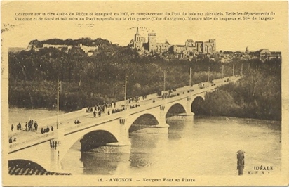 Villeneuve-lès Avignon : le pont de Villeneuve