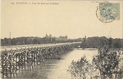Villeneuve-lès Avignon : le pont de bois