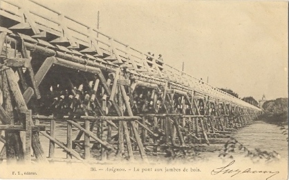 Villeneuve-lès Avignon : le pont de bois