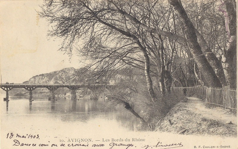 Villeneuve-lès Avignon : les bords du Rhône