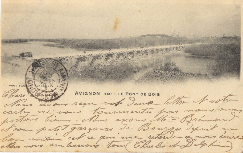 Villeneuve-lès Avignon : le pont de bois