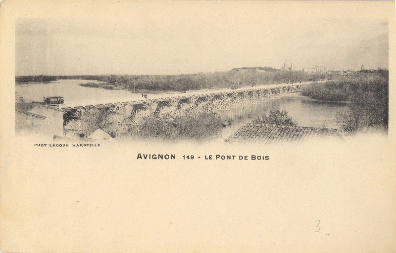 Villeneuve-lès Avignon : le pont de bois