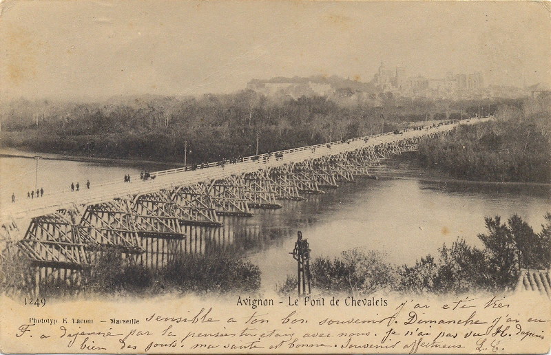 Villeneuve-lès Avignon : le pont de bois