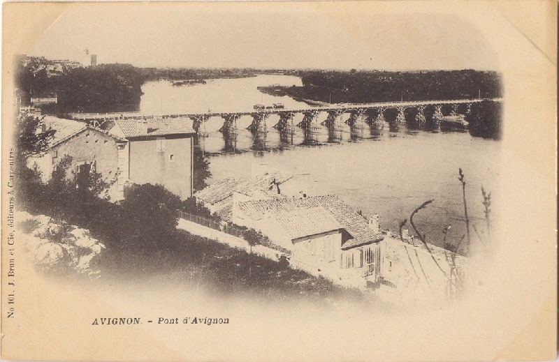 Villeneuve-lès Avignon : le pont de bois
