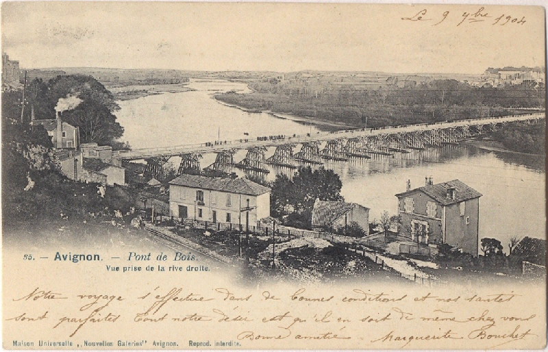 Villeneuve-lès Avignon : le pont de bois