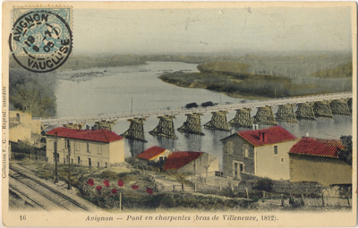 Villeneuve-lès Avignon : le pont de bois