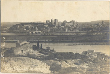 Avignon : vue générale depuis Villeneuve