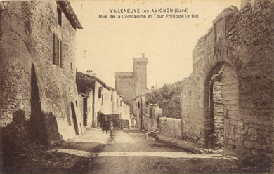 Villeneuve-lès Avignon : rue de la comtadine