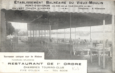 Villeneuve-lès Avignon : hostellerie Vieux Moulin