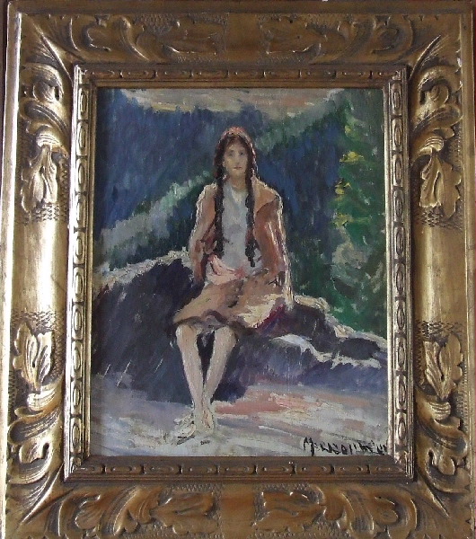 La jeune fille aux longues tresses