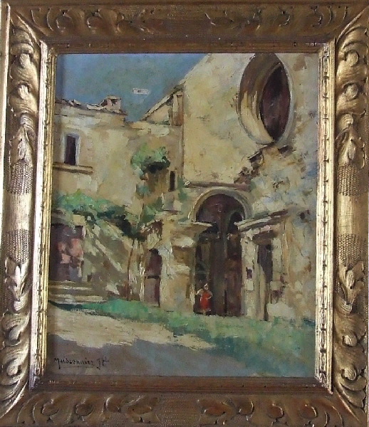 L'entrée de l'église de la chartreuse du Val de Bénédiction