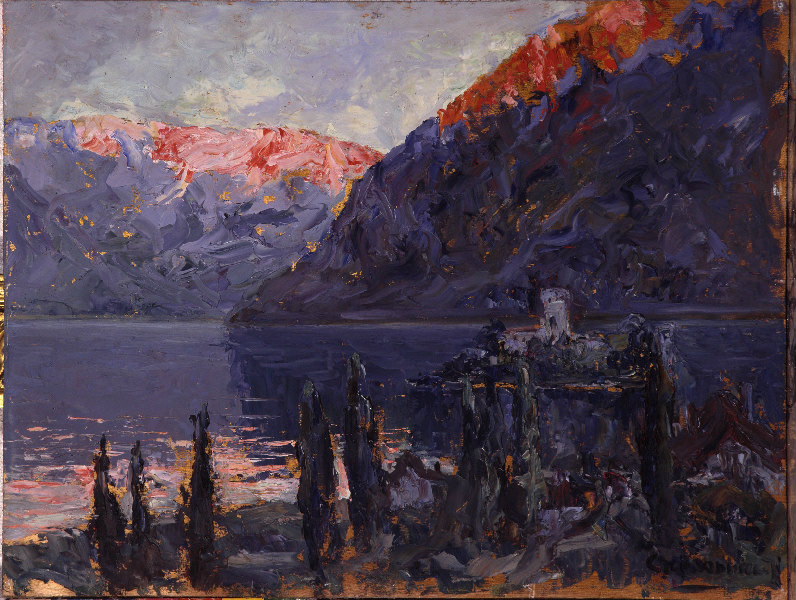 Le château de Duingt et le Mont Taillefer à Annecy