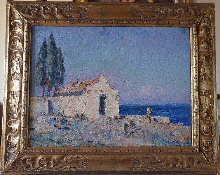 Cabanon au bord de l'étang de Berre