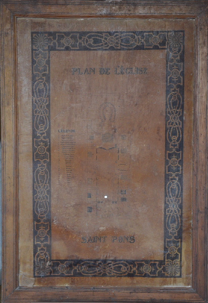 Plan de l'église Saint-Pons de Villeneuve-lès-Avignon