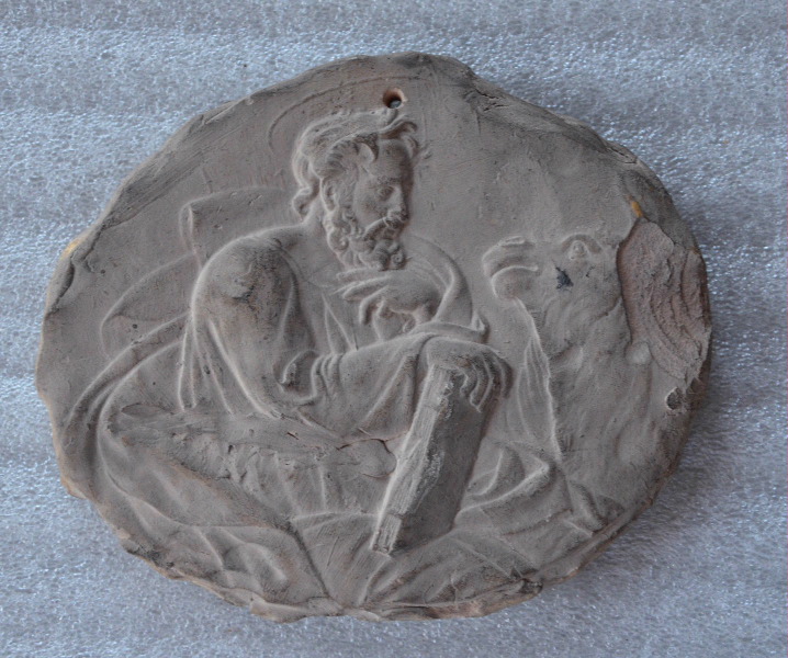 médaillon de dévotion ; Saint Luc