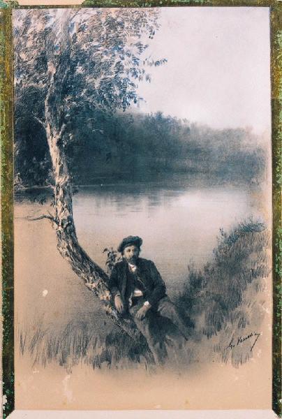 Au bord de l'étang de Gimel [titre attribué]