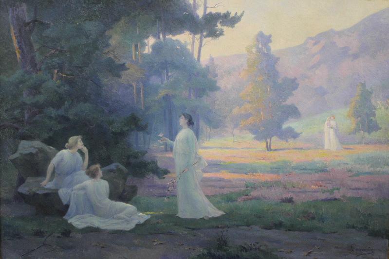 Les muses, paysage, effet du soir ; Poésie des bois (autre titre)