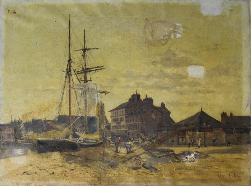 Marine (titre catalogue René Fourgeaud) ; A Honfleur (titre de Paul Leroi en 1893)