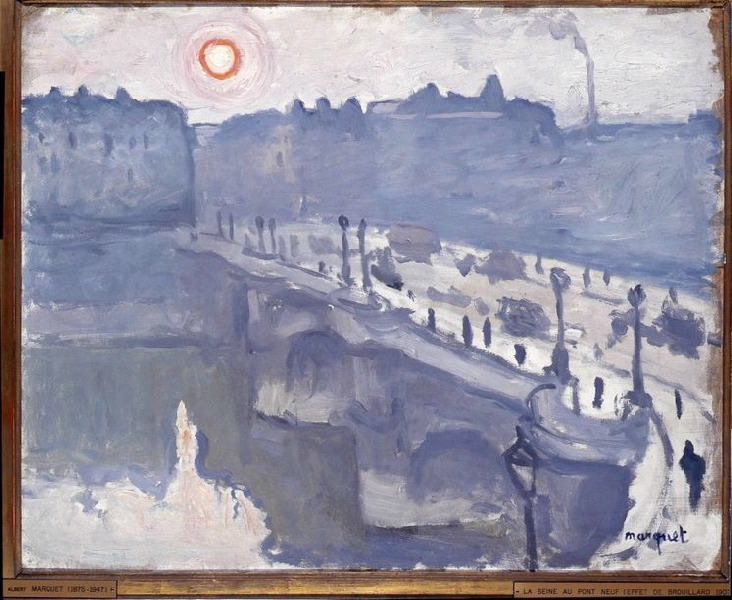 La Seine au Pont-Neuf, effet de brouillard ; Pont sur la Seine (Pont-Neuf) ; Pont-Neuf à Paris