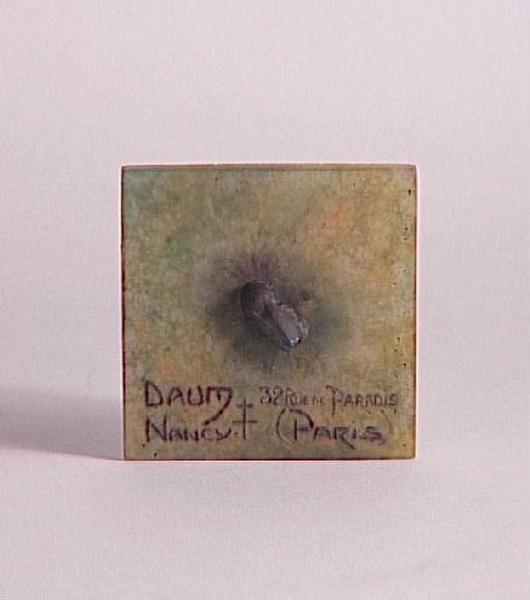Plaque. Daum Nancy Paris