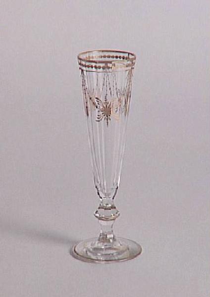 Flûte à champagne service Régence. Décor I (appellation Daum)