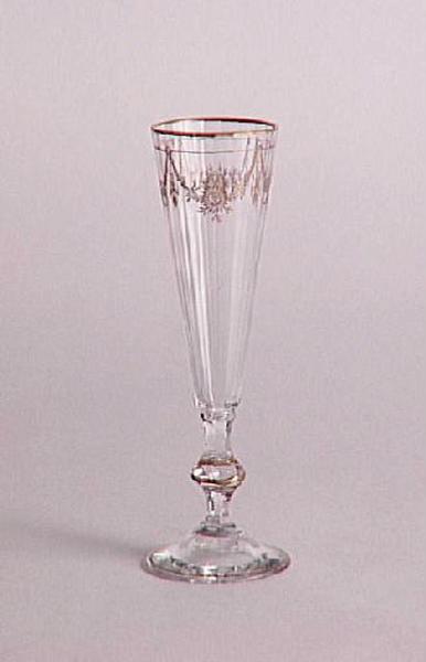 Flûte à champagne service Régence. Gravure I bis