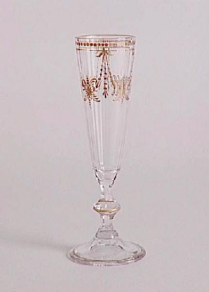 Flûte à champagne service Régence. Décor I ; Flûte à Champagne, service Régence. Décor I (Appellation Daum)