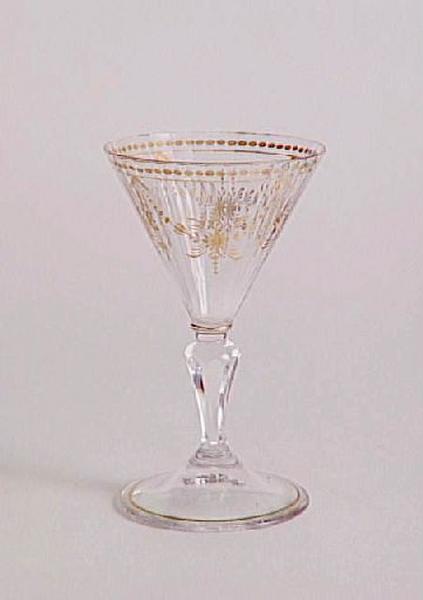 Verre service Régence. Décor I ; Timbale à punch, décor I (Appellation Daum)