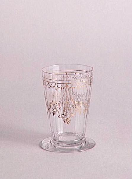 Gobelet service Trianon. Décor I bis ; Gobelet, taillé en plein, décor I bis (Appellation Daum)