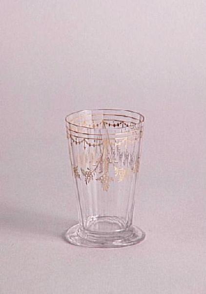 Gobelet service Trianon. Décor I bis ; Gobelet, taillé en plein, décor I bis (Appellation Daum)