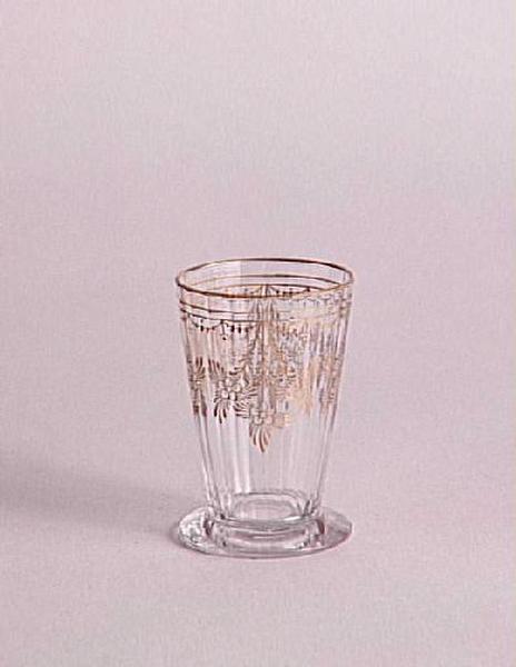 Gobelet service Trianon. Décor I bis ; Gobelet, taillé en plein, décor I bis (Appellation Daum)