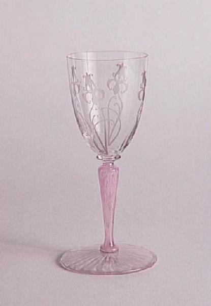 Verre service Saxe. Décor Iris