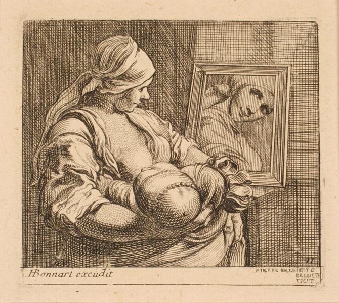 La nourrice au miroir (Pièce en largeur)